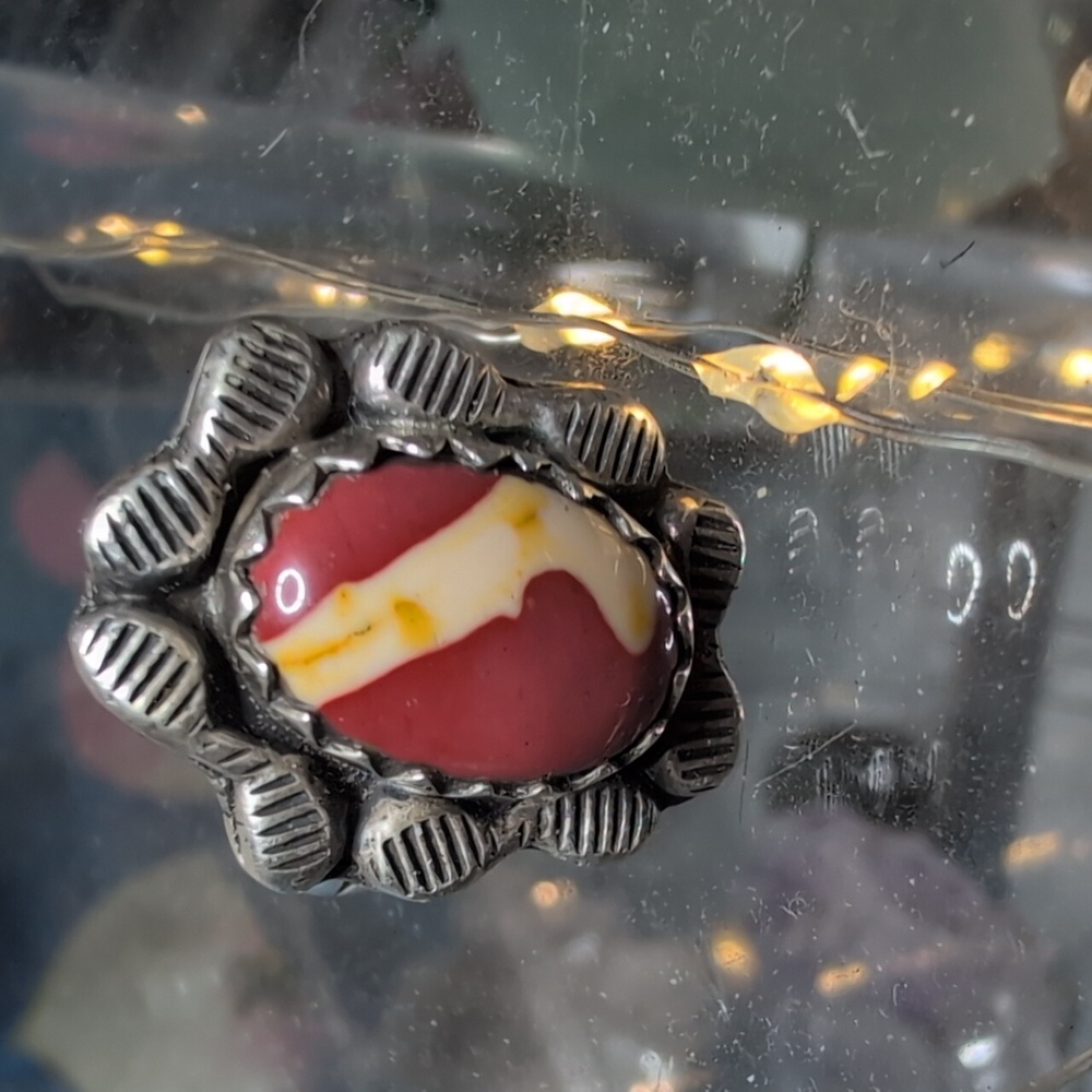 Polychrome jasper 925 ring